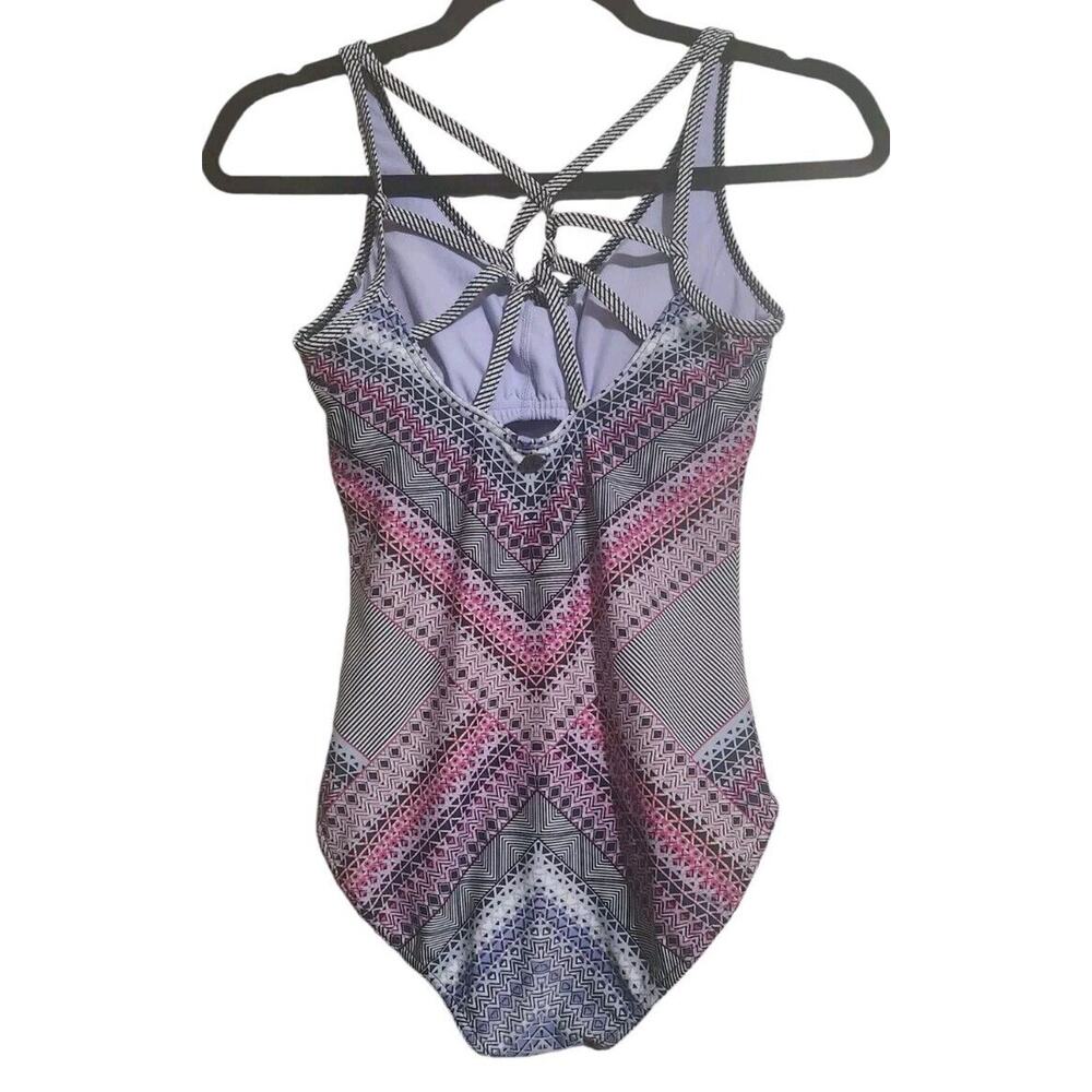 Prana Swimsuit One-Piece Women's Size Extra-Small XS Gray Pink Strappy Outdoors - Picture 5 of 12